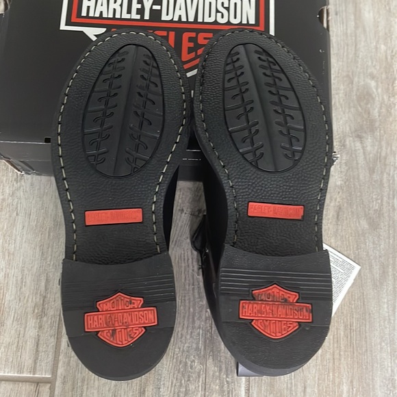 Harley-Davidson Gibson Black Genuine Leather Men Boots - Picture 6 of 6